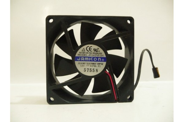 Cooling Fan, JF0825S1H, 12V 0.19A, 57558, Jamicon 